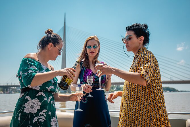 2 hours / Sightseeing Boat cruise Drinks Included - Passing beneath Belgrade’s major bridges