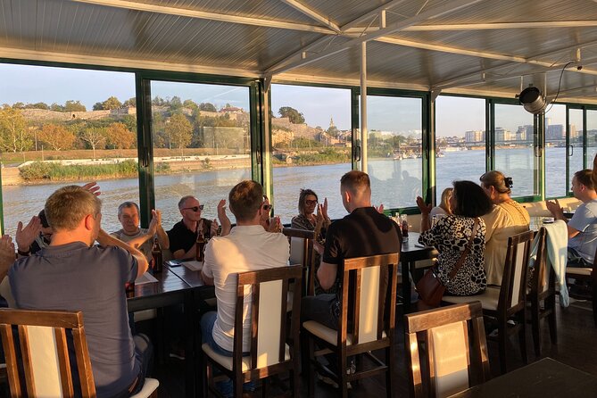 Belgrade Sunset Cruise w/ Live Tour Guide - Zemun and Gardos Tower from the river