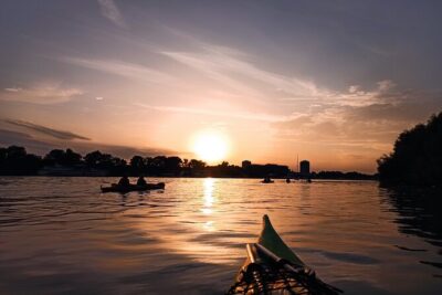 Belgrade sunset kayak tour