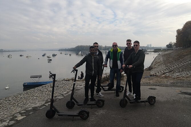 E-Scooter Serbian Food Tour - Riding the famous Zemun Quay beside the Danube