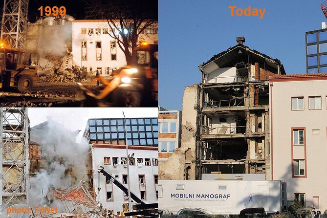 NATO Bombing of Belgrade Private Tour - RTS and the monument asking Why