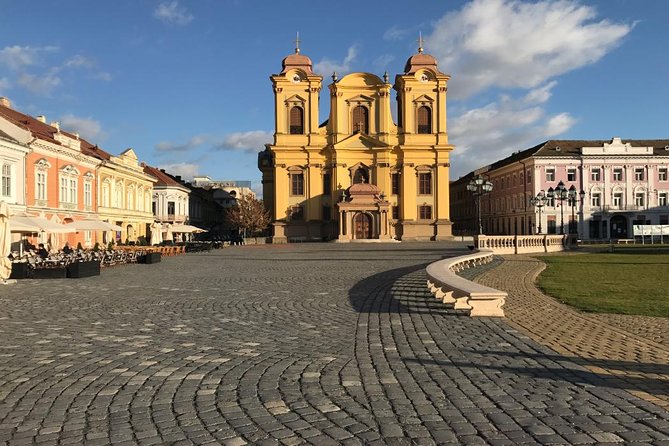 Private Day Trip to Timisoara from Belgrade - Union Square and two churches facing each other